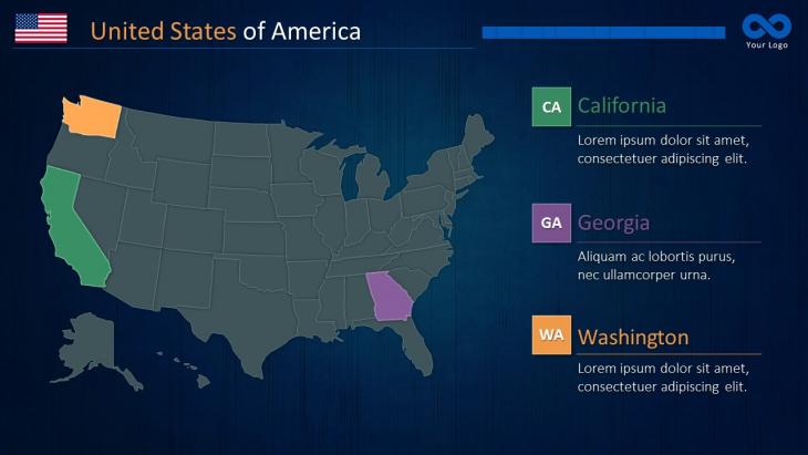 USA PowerPoint Maps