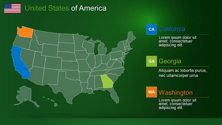 USA PowerPoint Maps