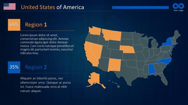 USA PowerPoint Maps