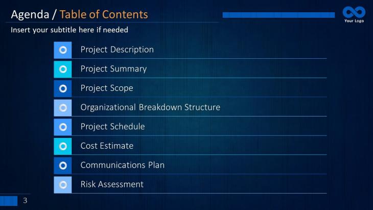 Project Management Plan PowerPoint Slide